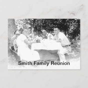 Reunion Dinner Picture Invitation by Visages at Zazzle