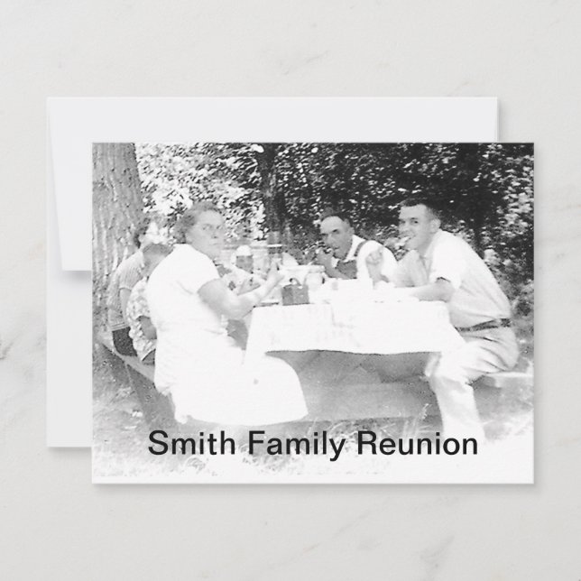 Reunion Dinner Picture Invitation (Front)