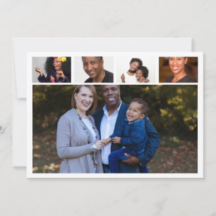 Reunion DIY5 photo Family get together Thank You Card