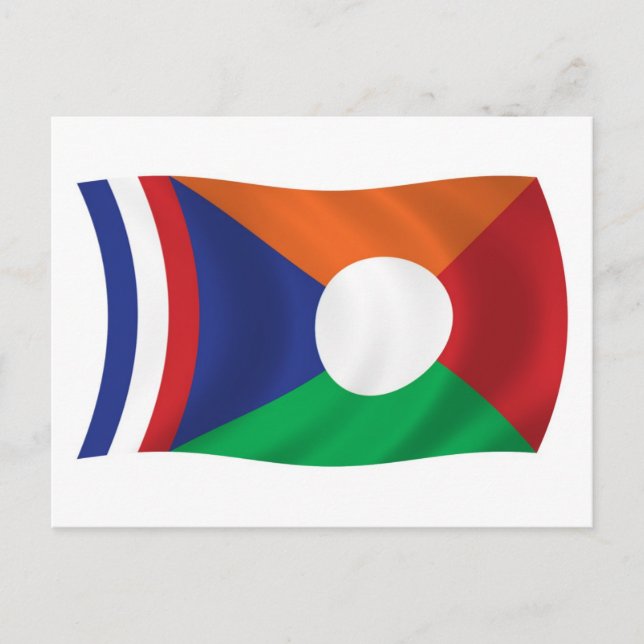 Reunion Flag Postcard (Front)