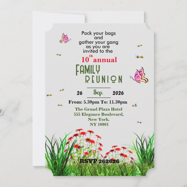 Reunion  invitation (Front)