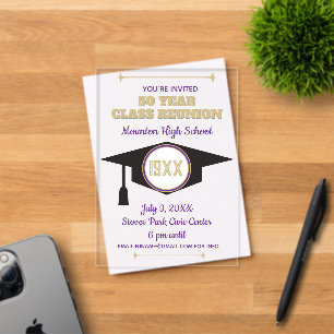 Reunion Invite! Acrylic Class Reunion invitation