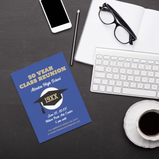 Reunion Invite! Custom Class Reunion Postcard (Creator Uploaded)