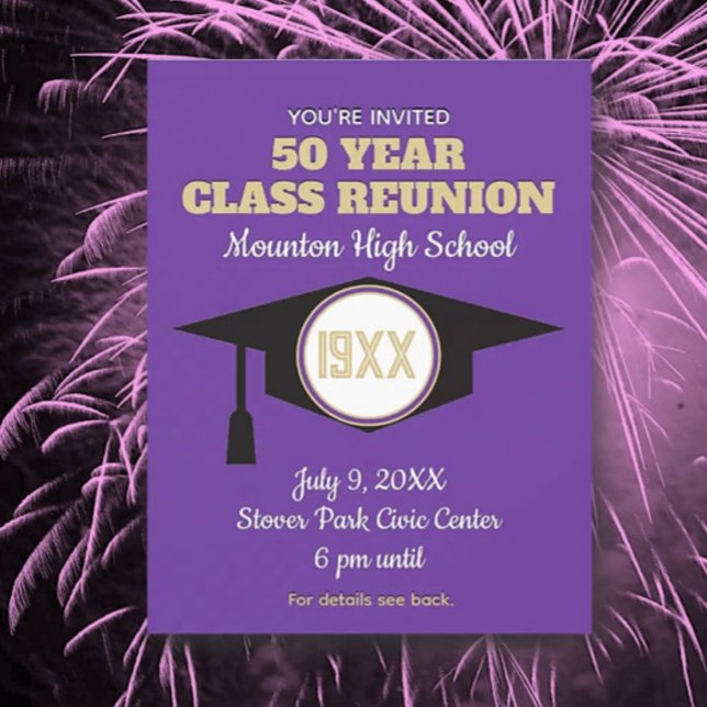 Reunion Invite! Custom Class Reunion Postcard (Creator Uploaded)