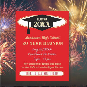 Reunion Invite! Perfect Class Reunion Postcard