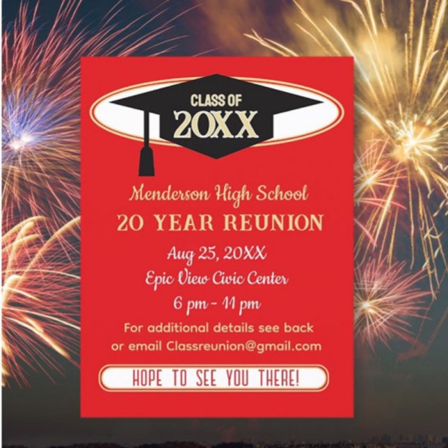 Reunion Invite! Perfect Class Reunion Postcard (Creator Uploaded)