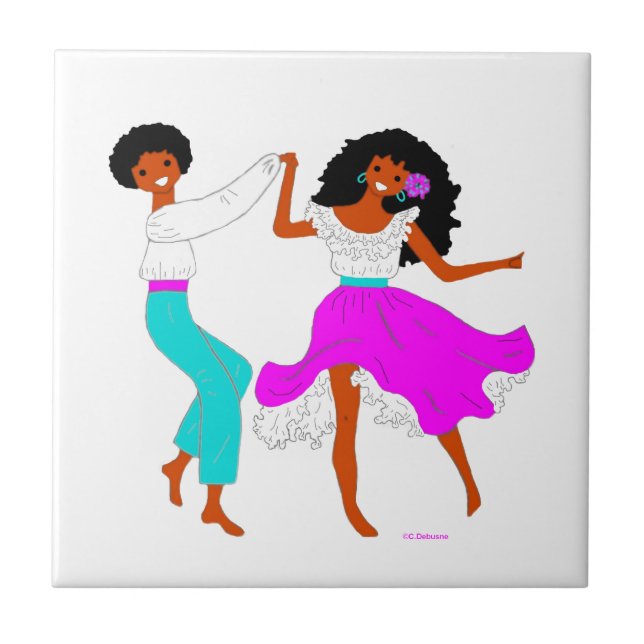 Reunion Island, France Ceramic Tile (Front)