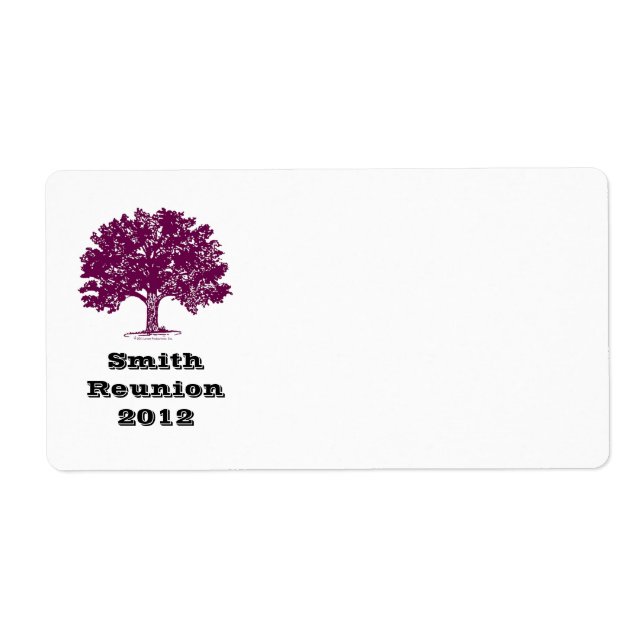 Reunion Name Tags (Front)
