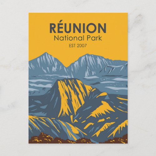 Reunion National Park Vintage Postcard