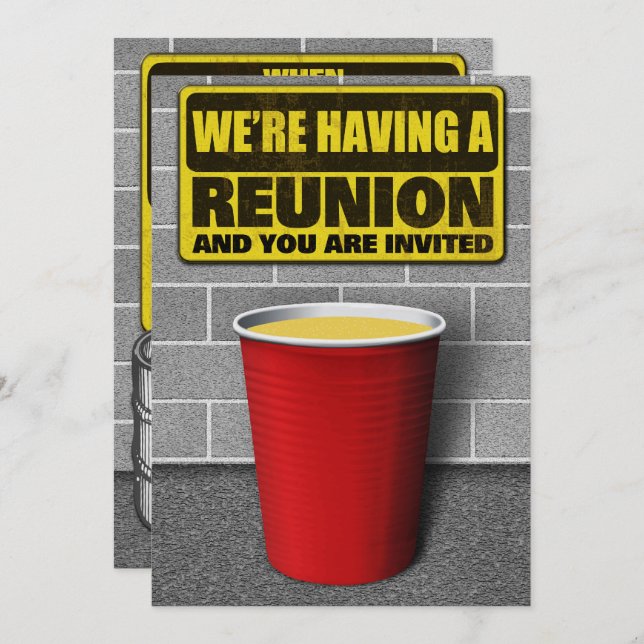 Reunion Party Invitations (Front/Back)