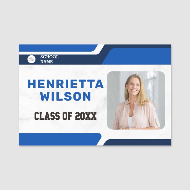 Reunion Photo Name Tags 20th Class Reunion (Front)