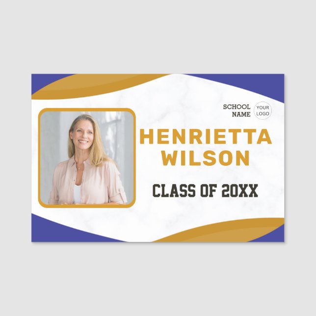 Reunion Photo Name Tags Class Reunion (Front)