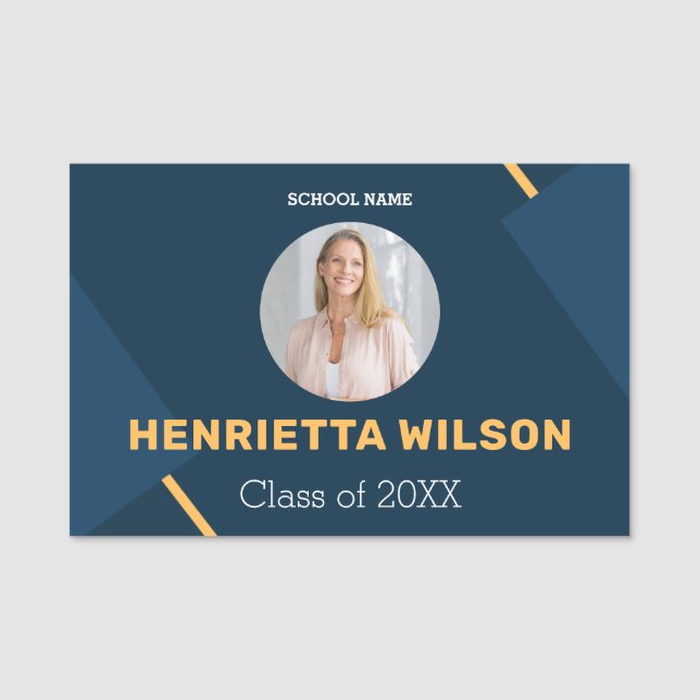 Reunion Photo Name Tags College Reunion (Front)