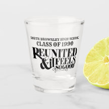 Reunion slogan lettering design