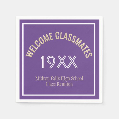 Reunion time Custom Class Reunion  Napkins