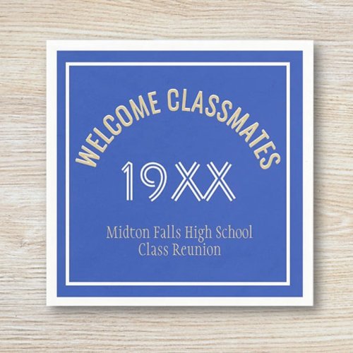 Reunion time Custom Class Reunion  Napkins