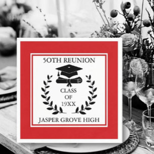 Reunion Time Fun! Custom Class reunion Napkins