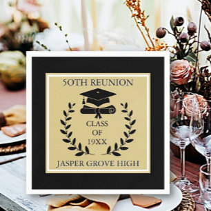 Reunion Time Fun! Custom Class reunion Napkins