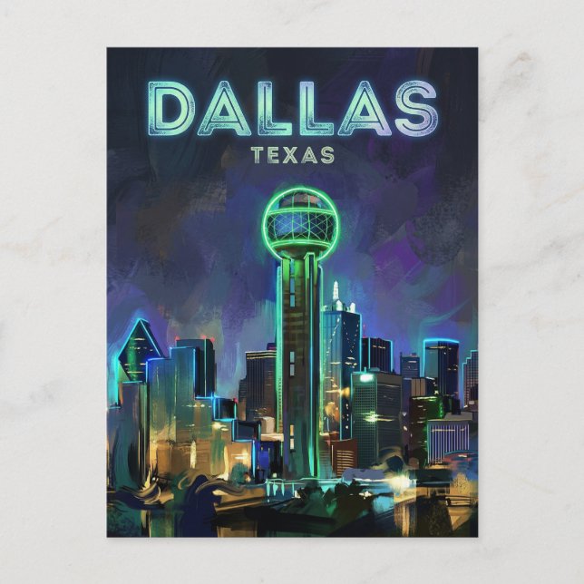 Reunion Tower USA Postcard (Front)