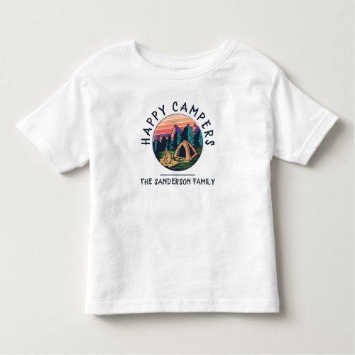 Reunion Vacation Name Tent Family Camping Trip Toddler T_shirt