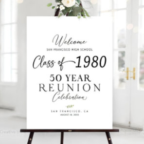 Reunion welcome sign, Class reunion welcome sign,  Foam Board