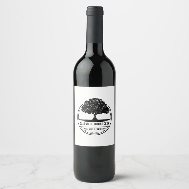 Reunion Wine Bottle Label (Front)