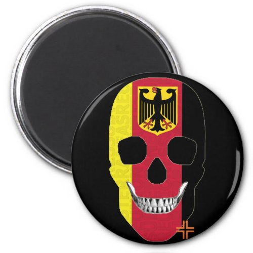 REUNIONES Alemania iman circular  Black B2 Magnet