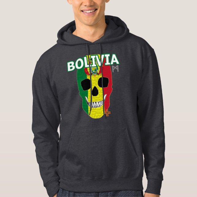 REUNIONES Bolivia sudadera con capucha B2 Hoodie (Front)