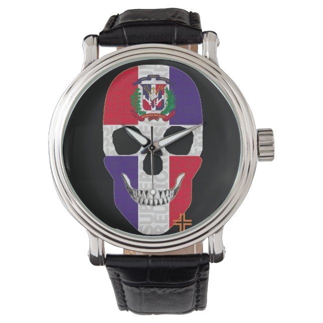 REUNIONES Republica Dominicana reloj hombre correa Watch (Front)