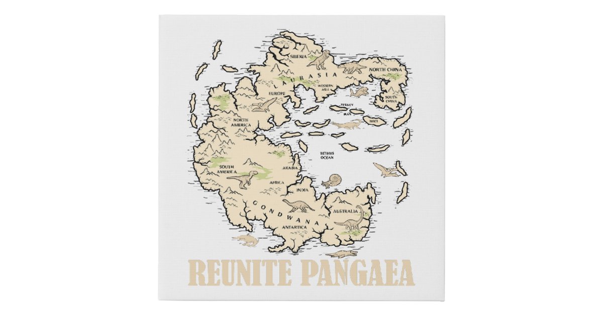 blank pangea map