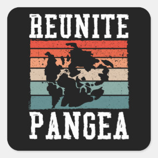 Reunite pangea square sticker