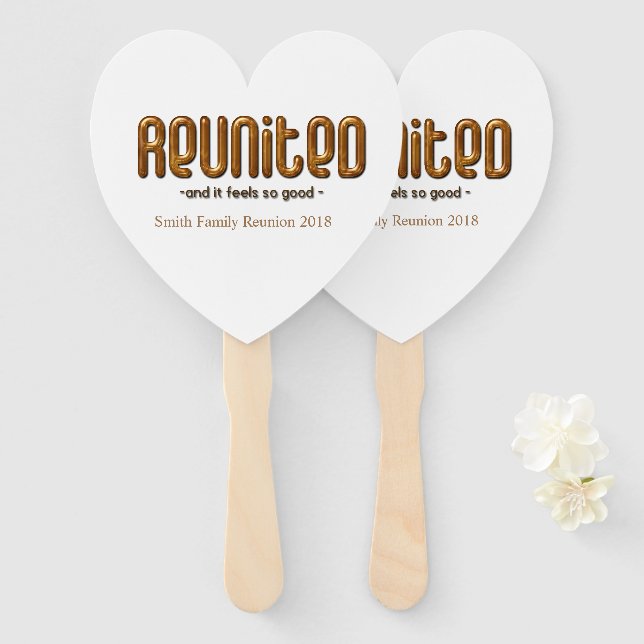 Reunited Custom Family Reunion Fans (Front and Back)