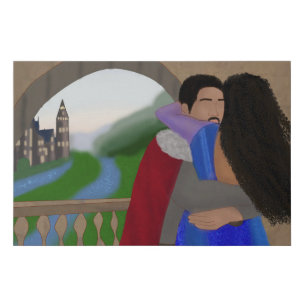 Reunited   Princess and Prince   Fairytale Faux Canvas Print