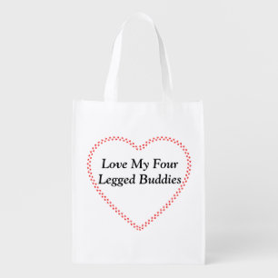 Reusable bag Love my buddies tote bag