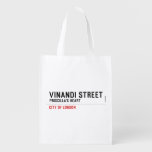 VINANDI STREET  Reusable Bag Reusable Grocery Bags