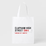 clapham high street  Reusable Bag Reusable Grocery Bags