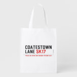 coatestown lane  Reusable Bag Reusable Grocery Bags
