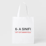 6- A SINIFI  Reusable Bag Reusable Grocery Bags