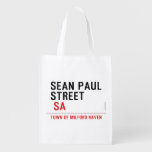 Sean paul STREET   Reusable Bag Reusable Grocery Bags