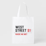 west  street  Reusable Bag Reusable Grocery Bags