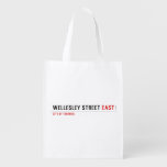 Wellesley Street  Reusable Bag Reusable Grocery Bags