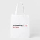 Nursery Street  Reusable Bag Reusable Grocery Bags