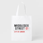 MIDDLESEX  STREET  Reusable Bag Reusable Grocery Bags