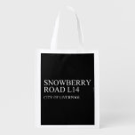 SNOWBERRY ROaD  Reusable Bag Reusable Grocery Bags