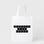 Periodic Table Writer  Reusable Bag Reusable Grocery Bags