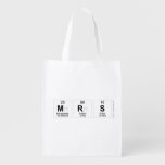 Mrs   Reusable Bag Reusable Grocery Bags