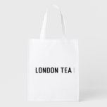 london tea  Reusable Bag Reusable Grocery Bags