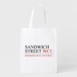 SANDWICH STREET  Reusable Bag Reusable Grocery Bags