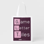 Game
 Letter
 Tiles  Reusable Bag Reusable Grocery Bags