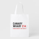 CANARY WHARF  Reusable Bag Reusable Grocery Bags